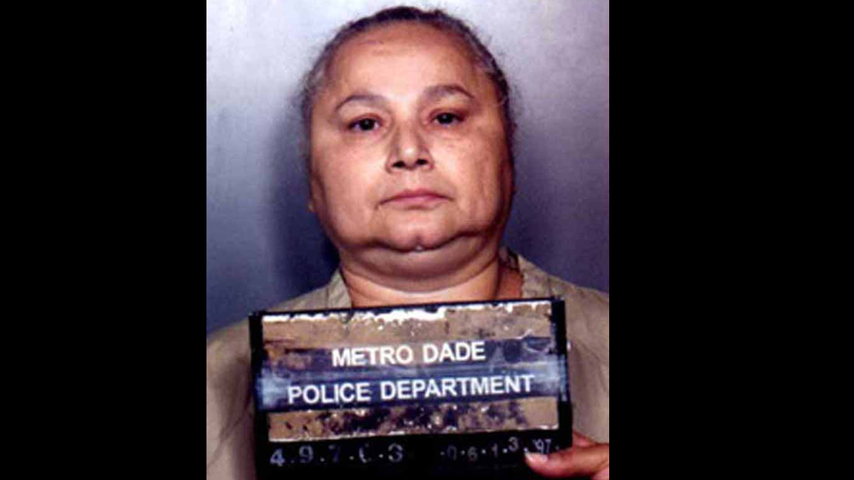 Mugshot of Griselda Blanco.Colombian drug lord of the Medellín Cartel and a pioneer in the Miami-based cocaine drug trade and underworld during the 1970s and early 1980s.