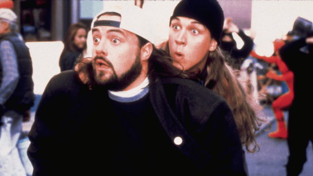 Kevin Smith and Jason Mewes in 'Jay and Silent Bob Strike Back'