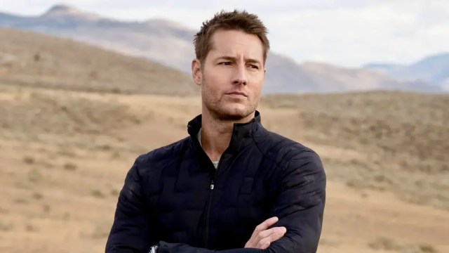 Justin Hartley as Colter Shaw in a promotional photo for the CBS drama, ‘Tracker’