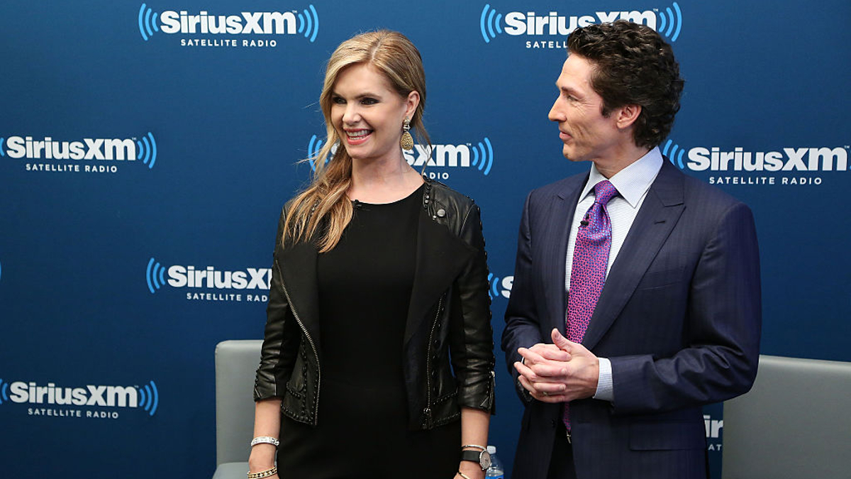 Victoria Osteen and Joel Osteen launch Joel Osteen Radio at SiriusXM Studios on September 29, 2014 in New York City. 