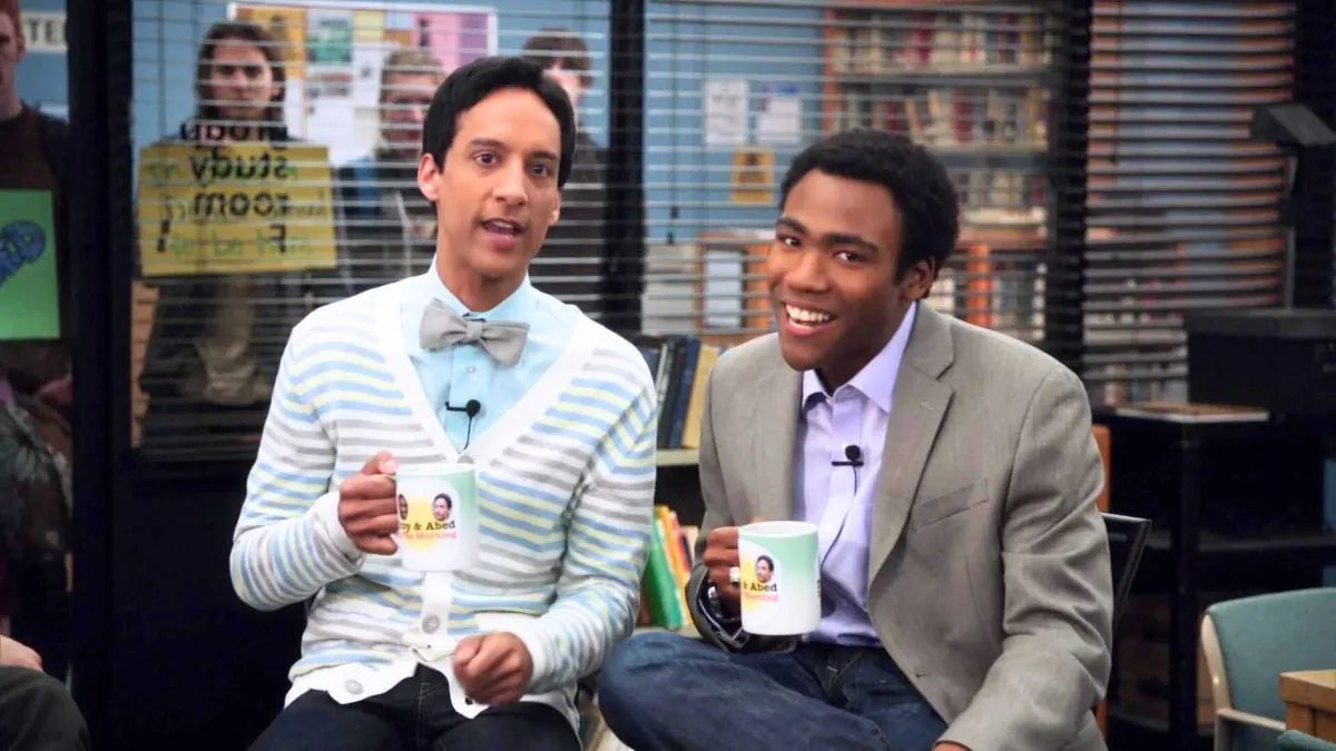 Donald Glover and Danny Pudi and Troy and Abed in Community