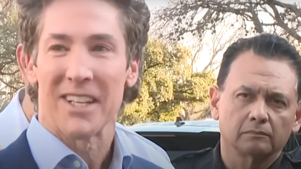 What did Joel Osteen say in response to the shooting at his megachurch?