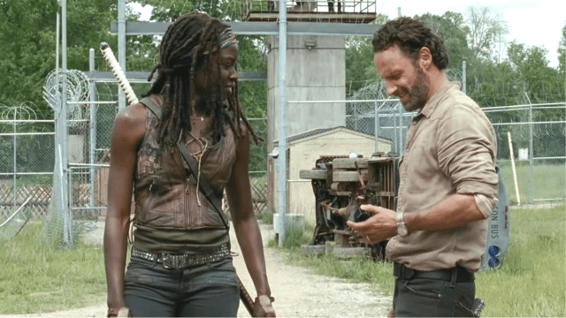 rick and michonne the walking dead