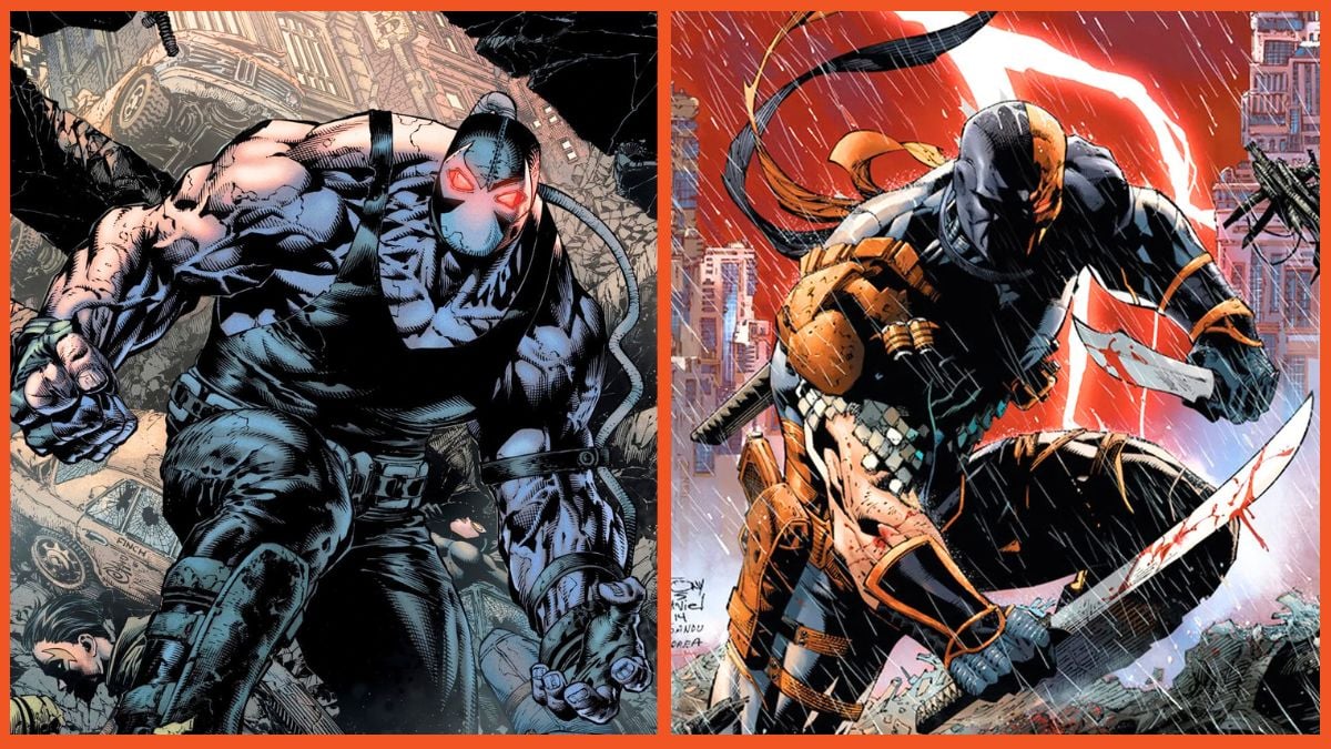 Bane and Deathstroke from DC Comics