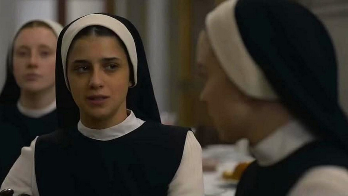 Benedetta Porcaroli as a nun in the horror movie Immaculate