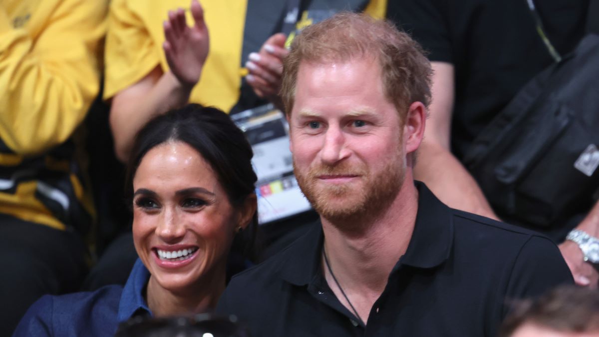 Meghan, Duchess of Sussex and Prince Harry, Duke of Sussex attend the sitting volleyball finals at the Merkur Spiel-Arena during day six of the Invictus Games Düsseldorf 2023 on September 15, 2023 in Duesseldorf, Germany. Prince Harry celebrates his 39th birthday today. (Photo by Chris Jackson/Getty Images for the Invictus Games Foundation)
