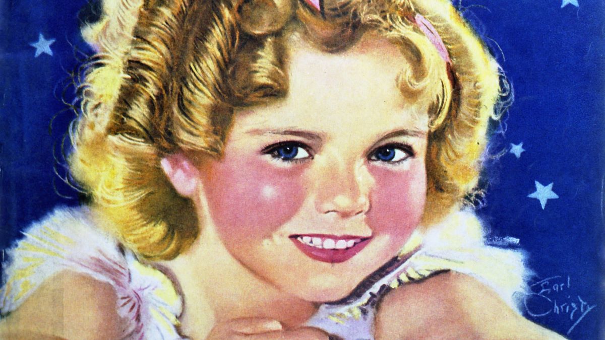 The cover of the January 1935 edition of Photoplay magazine, featuring a portrait of American child actress Shirley Temple. (Photo by Silver Screen Collection/Getty Images)