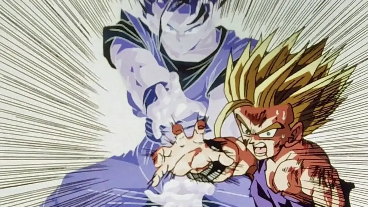 Gohan unleashes a Kamehameha with the help of Goku’s spirit in ‘Dragon Ball Z’