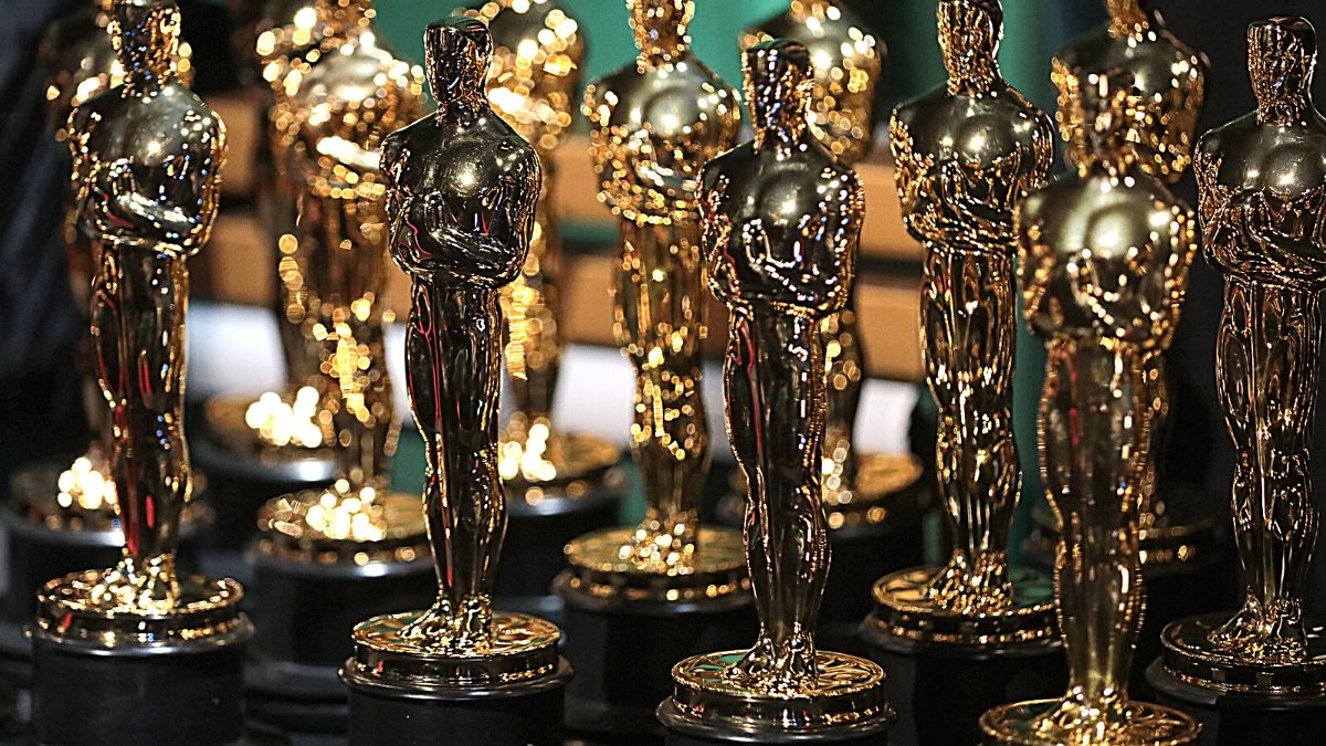 HOLLYWOOD, CALIFORNIA - MARCH 12: In this handout photo provided by A.M.P.A.S., Oscar statuettes are seen backstage during the 95th Annual Academy Awards on March 12, 2023 in Hollywood, California. 