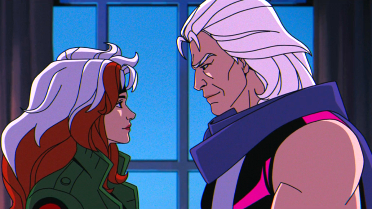 Rogue and Magneto share a moment in X-Men 97