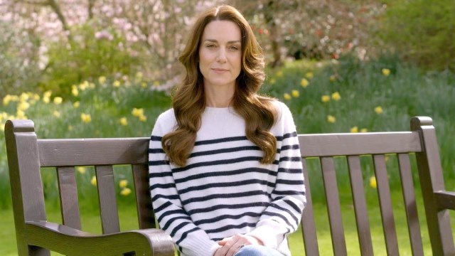 Screenshot of Princess Catherine in her video message on March 22, 2024