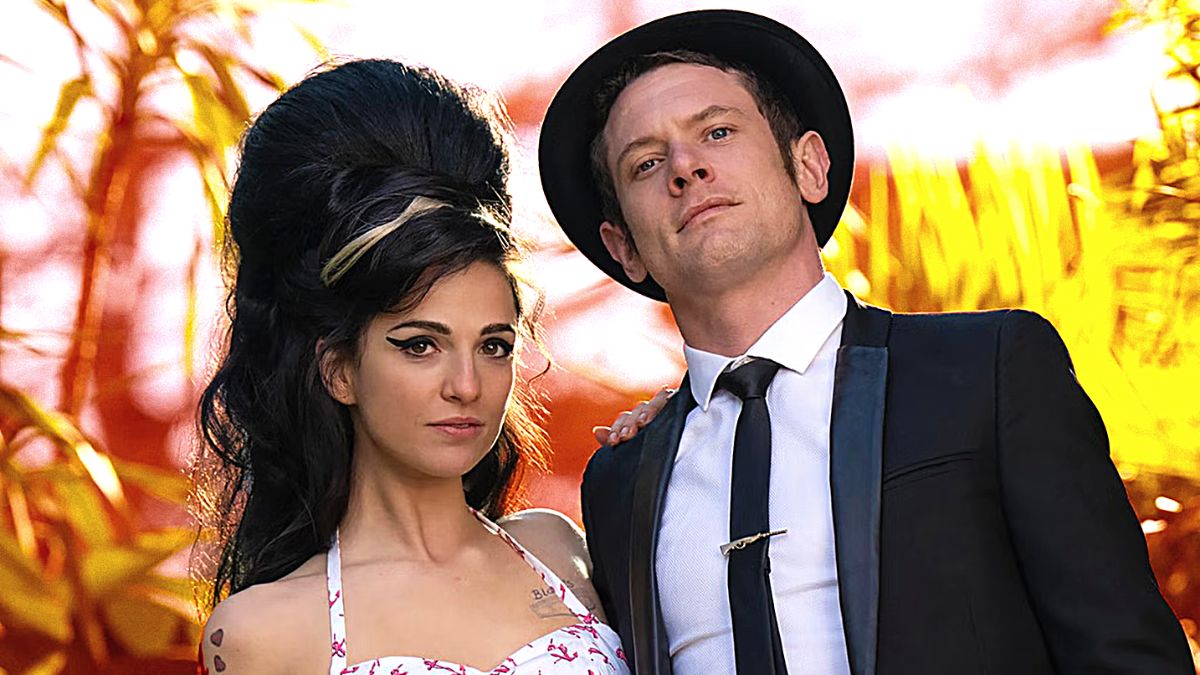 Marisa Abela and Jack O’Connell as Amy Winehouse and Blake Fielder-Civil in a promotional image for 'Back to Black'.