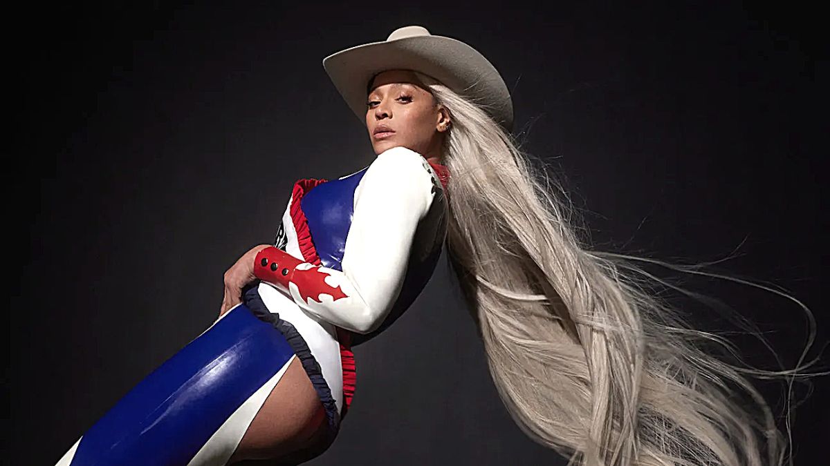 Beyoncé in the album photoshoot for 'Cowboy Carter'.