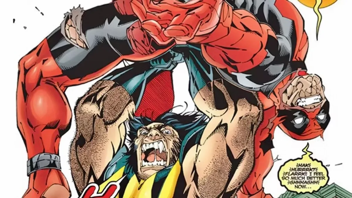 Wolverine impales Deadpool in ‘Deadpool #27’