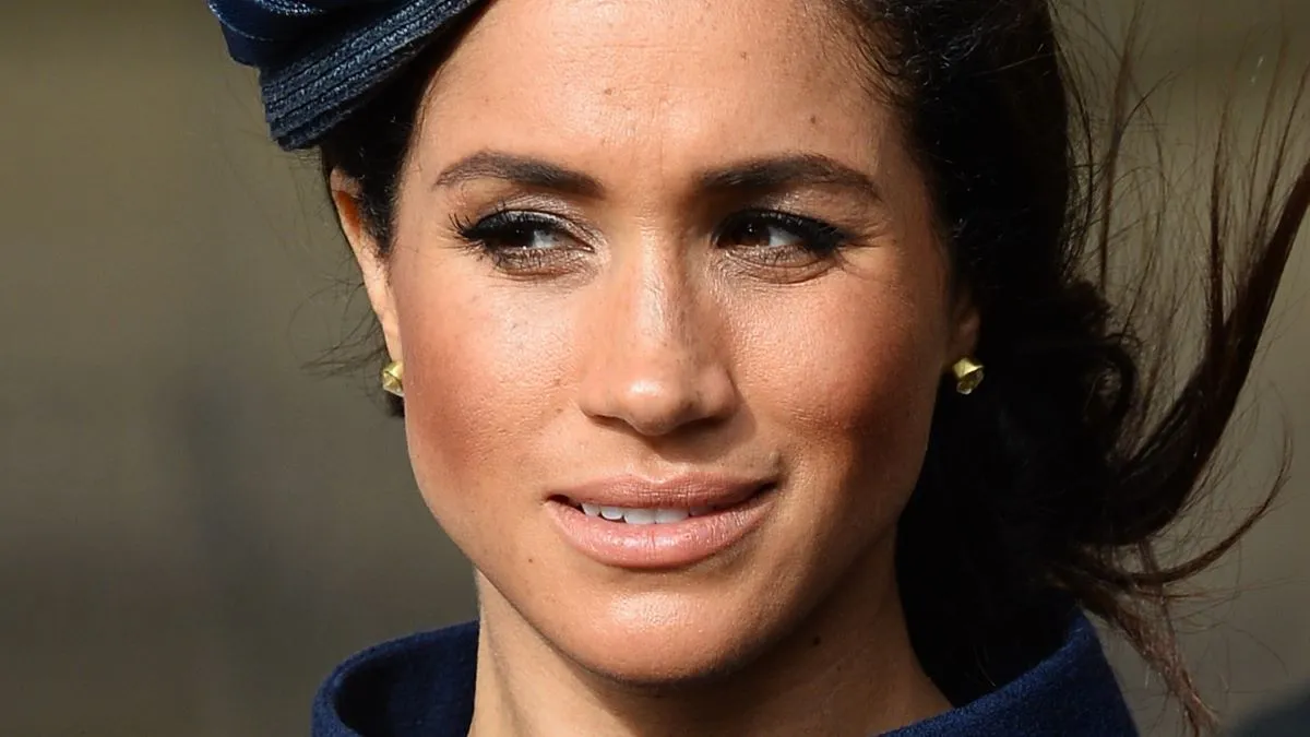 Meghan, Duchess of Sussex attends the wedding of Princess Eugenie of York and Jack Brooksbank at St George's Chapel in Windsor Castle on October 12, 2018 in Windsor, England. (Photo by Pool/Samir Hussein/WireImage)