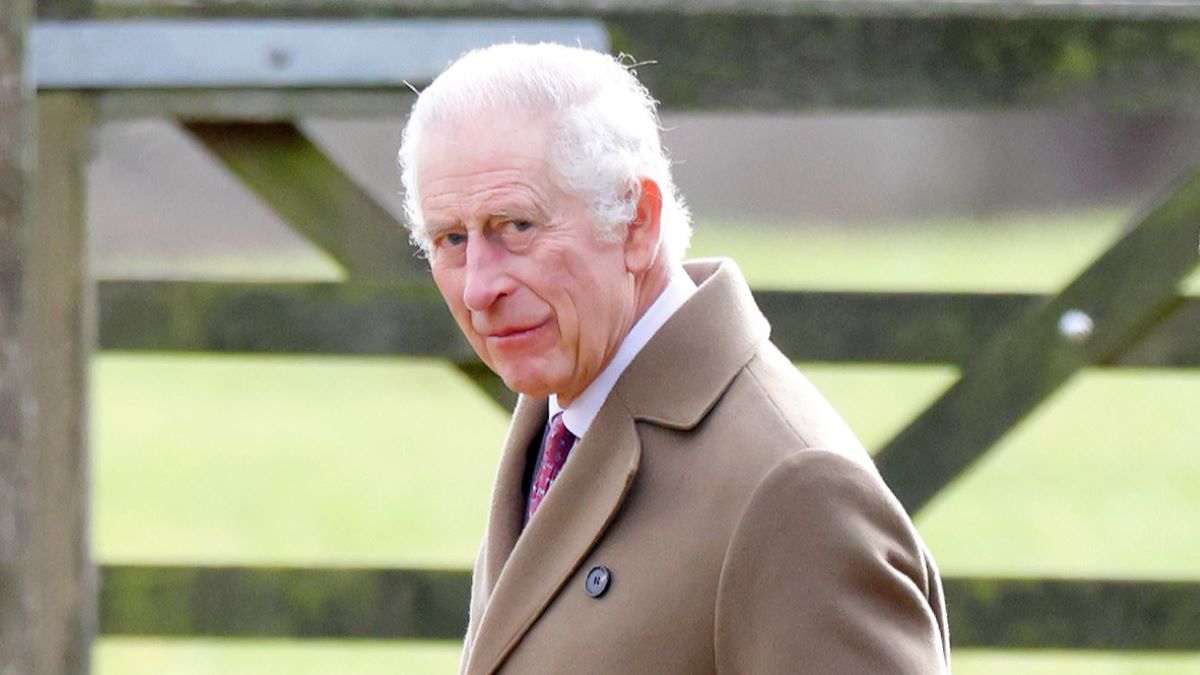 King Charles III attends the Sunday service at the Church of St Mary Magdalene on the Sandringham estate on February 4, 2024 in Sandringham, England. The King was discharged from hospital last Monday after spending three nights in The London Clinic following a corrective procedure for an enlarged prostate. (Photo by Max Mumby/Indigo/Getty Images)