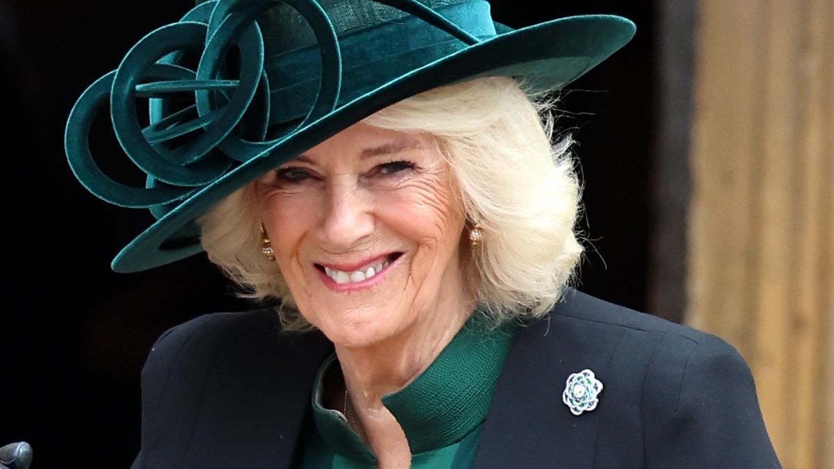 Queen Camilla attends the Easter Mattins Service at Windsor Castle on March 31, 2024 in Windsor, England. (Photo by Chris Jackson/Getty Images)