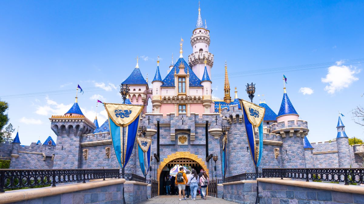 General views of Sleeping Beauty Castle at Disneyland on April 06, 2024 in Anaheim, California. (Photo by AaronP/Bauer-Griffin/GC Images)