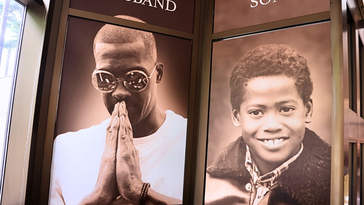 Church decorations at the private funeral service for Rico Wade at Ebenezer Baptist Church on April 26, 2024 in Atlanta, Georgia. Wade passed away on April 13, 2024 at the age of 52. 