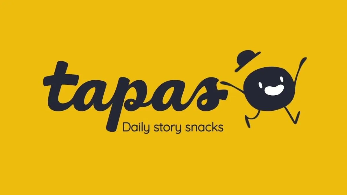 Tapas logo with a yellow backgroup, saying "Daily Story snacks" 