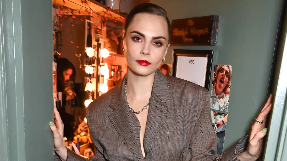 Cara Delevingne attends the gala performance after party for "Cabaret At The Kit Kat Club" celebrating new cast members on March 28, 2024 in London, England.