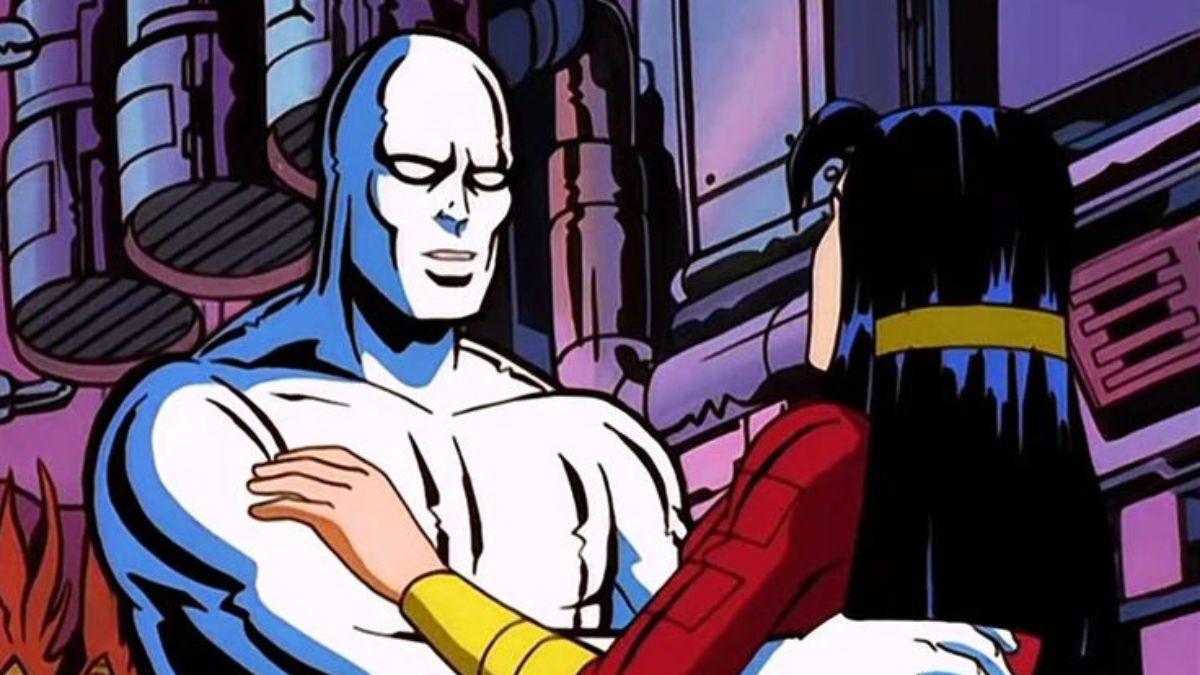 Silver Surfer and Shalla-Bal in the 1990s Silver Surfer animated series