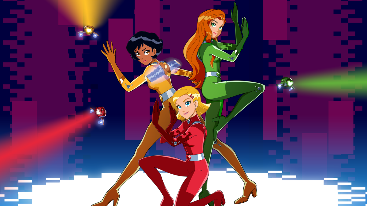 Alex, Sam, and Clover dressed in their spy outfits in a season 7 concept poster.