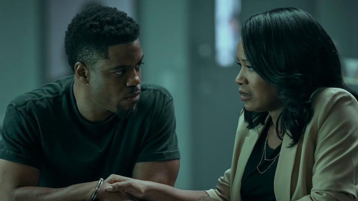 Jon Michael Hill and Chante Adams in 'A Man in Full'