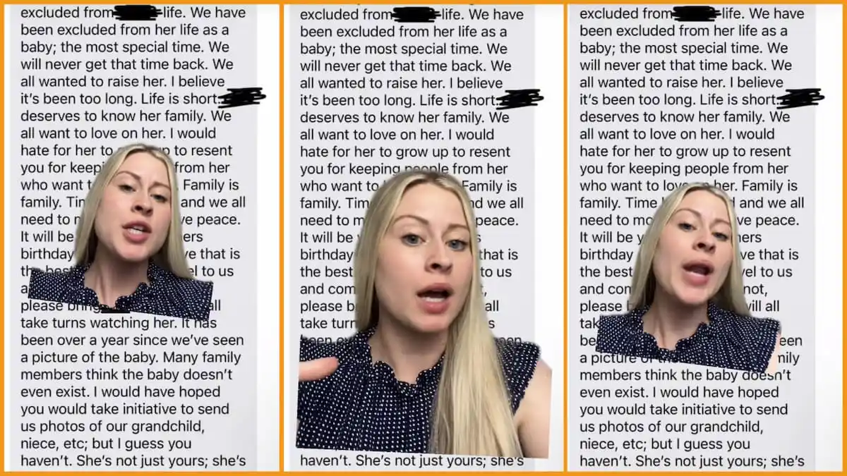 'How did it keep getting CRAZIER?': Manic mother-in-law demands to spend time with grandchild in increasingly unhinged rant