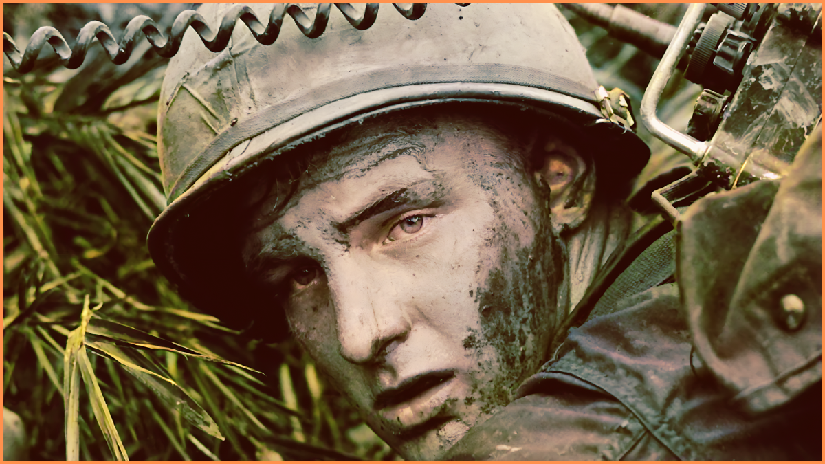 Vietnam War, American soldier in jungle