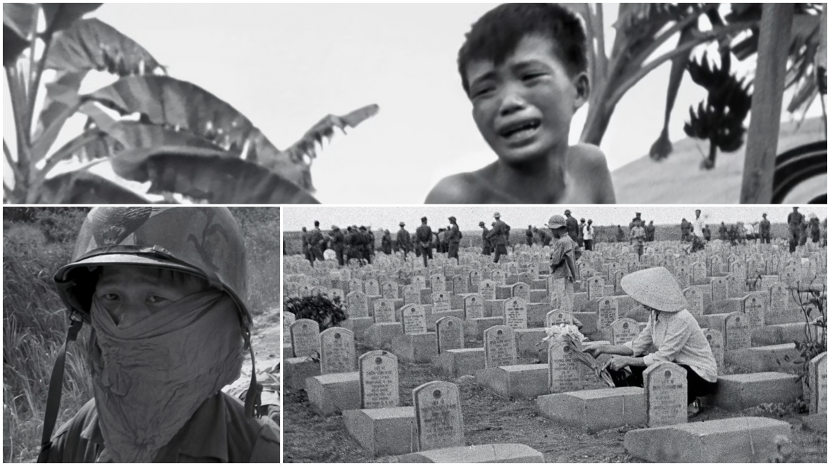 Fotos em preto e branco da Guerra do Vietnã