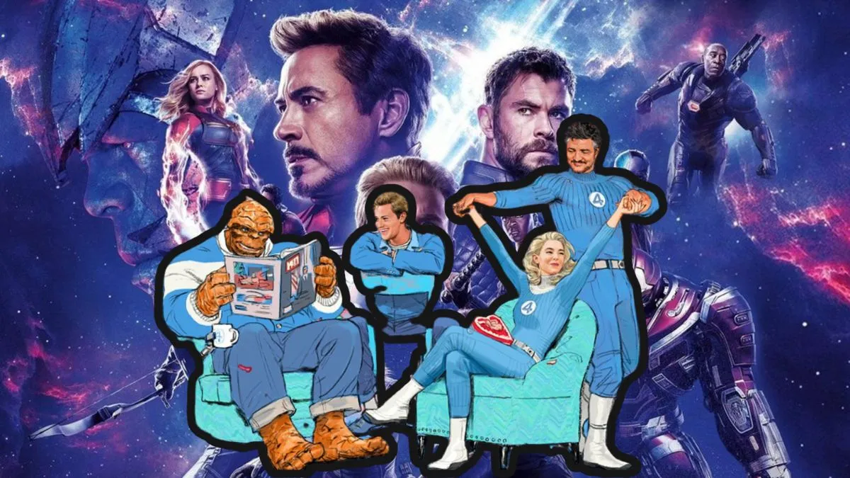 Avengers: Endgame poster/The Fantastic Four promo art