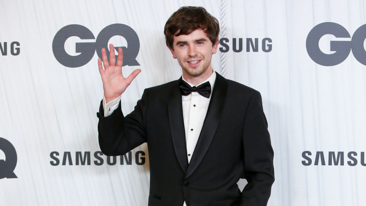 British actor Freddie Highmore attends the GQ Men Of The Year awards at The Westing Palace hotel on November 11, 2021 in Madrid, Spain.