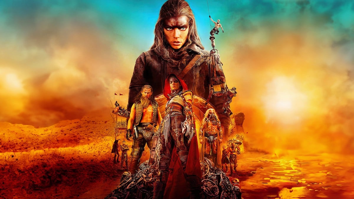 Poster of Furiosa: A Mad Max saga focusing on Anya Taylor-Joy as the titular character