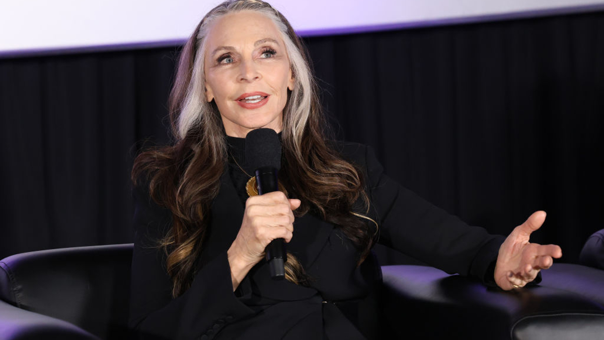 Gates McFadden speaks during Q&A at the IMAX "Picard" screening at AMC The Grove 14 on April 19, 2023 in Los Angeles, California. 