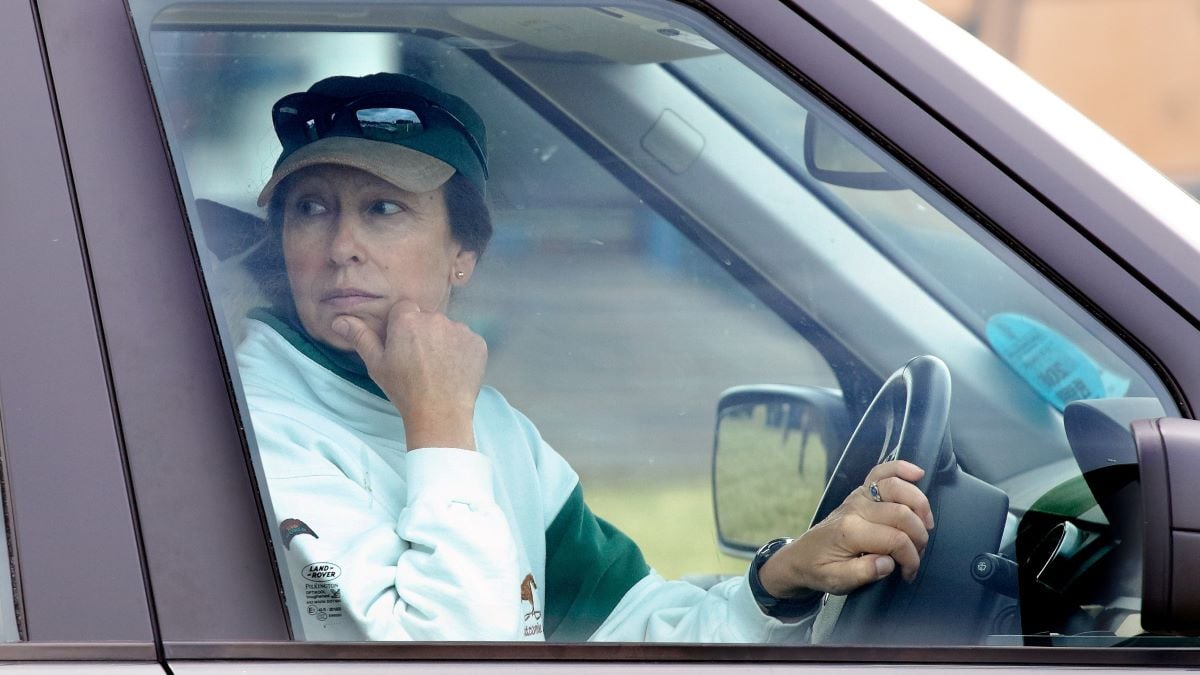 Princess Anne, Princess Royal seen driving her Land Rover Discovery car as she attends day 1 of the Festival of British Eventing at Gatcombe Park on August 4, 2006 in Stroud, England. (Photo by Max Mumby/Indigo/Getty Images)