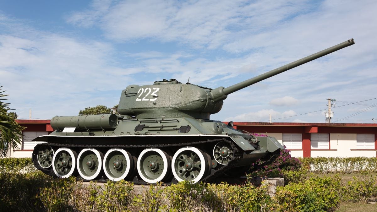 "A Russian T-34 tank is placed as a monument at the Bay of Pigs, to commemorate the invasion."