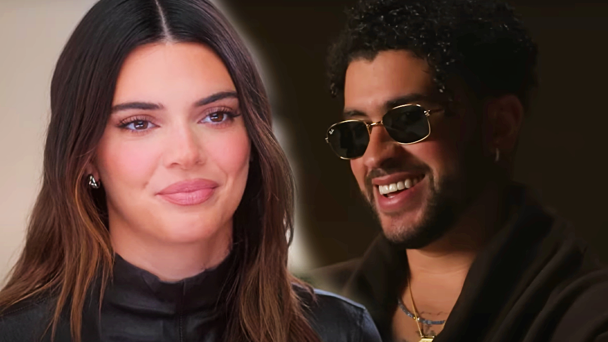 Kendall Jenner confessional from The Kardashians with Bad Bunny from his Vanity Fair interview