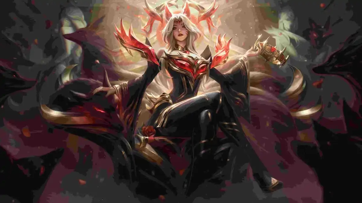 League of Legends champion Ahri as seen in the Faker event