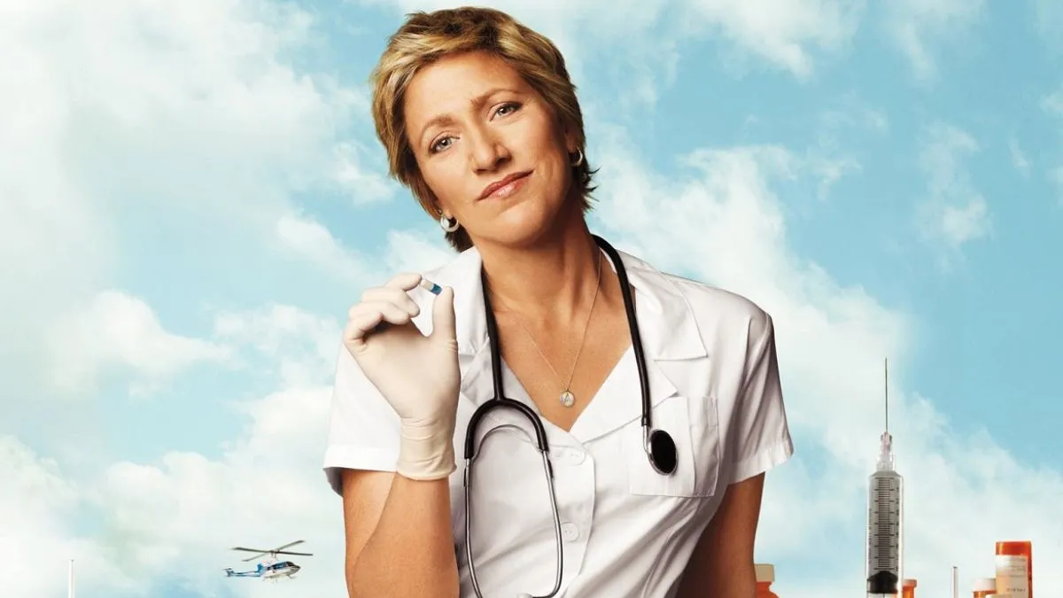 Edie Falco as Nurse Jackie Peyton in 'Nurse Jackie'.