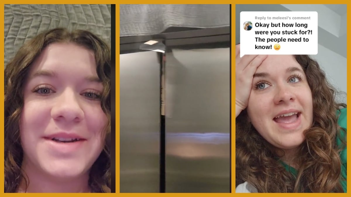 TikToker recalls story of how she got stuck in an elevator