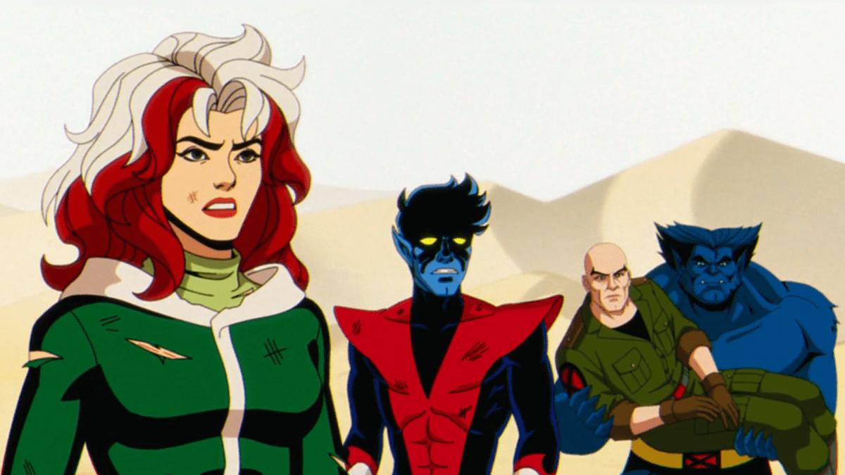 Rogue, Nightcrawler, Professor X and Beast in X-Men 97 finale