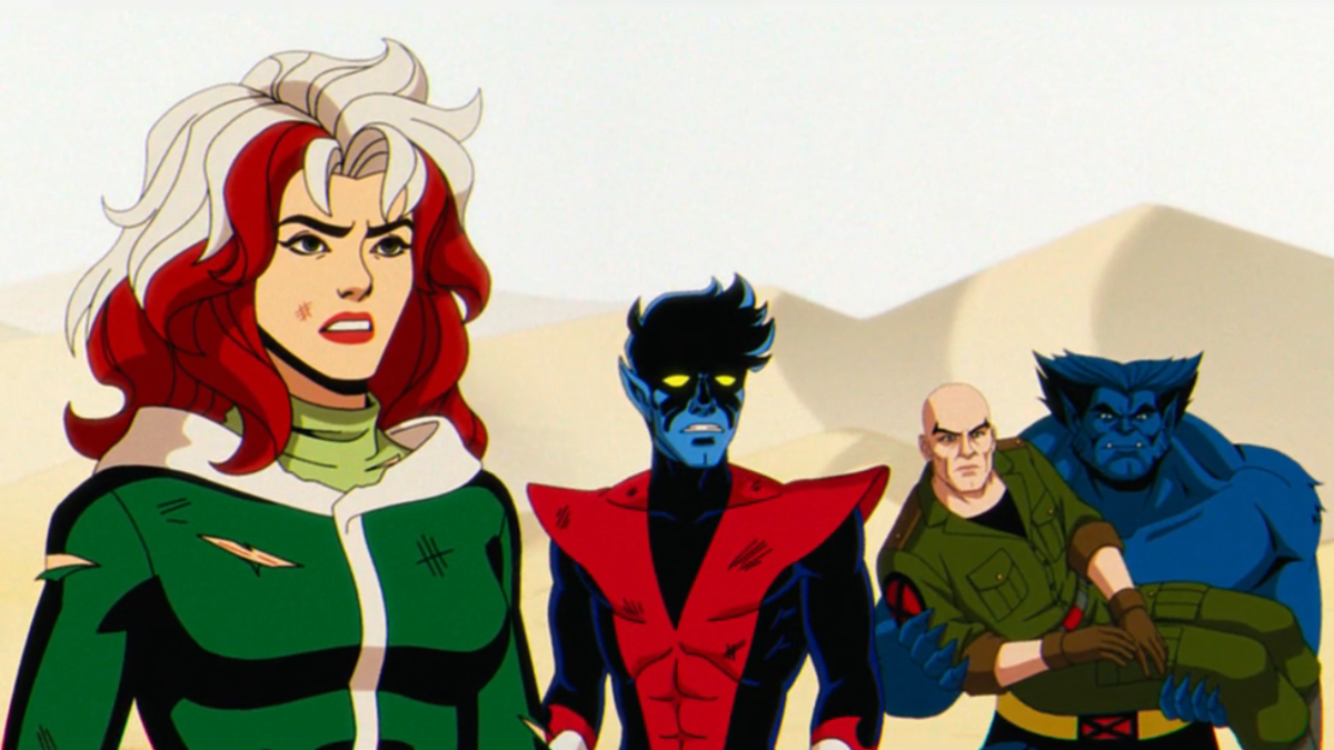Rogue, Nightcrawler, Professor X and Beast in X-Men 97 finale