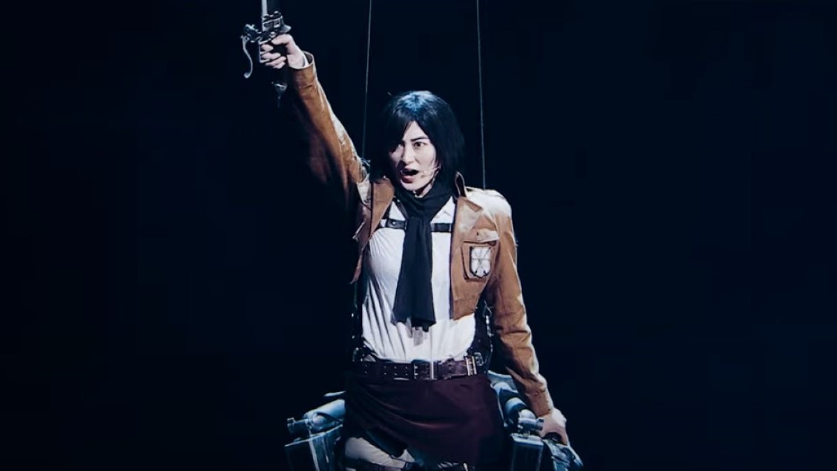 Sara Takatsuki as Mikasa in 'Attack on Titan: The Musical'