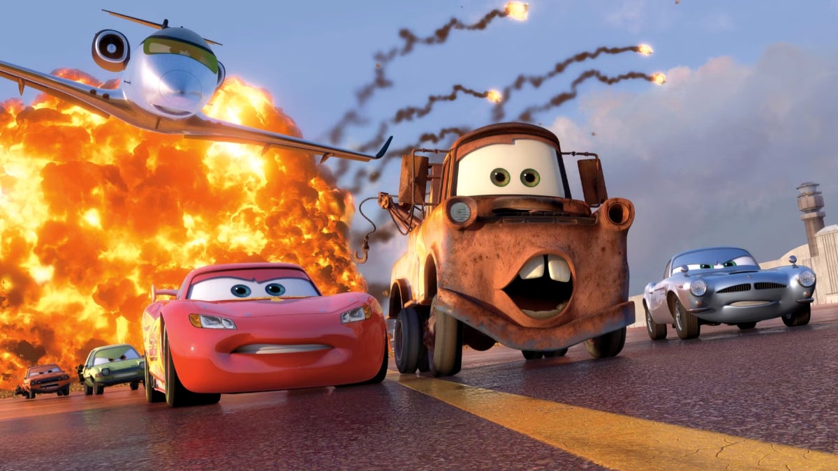 A scene from Cars 2