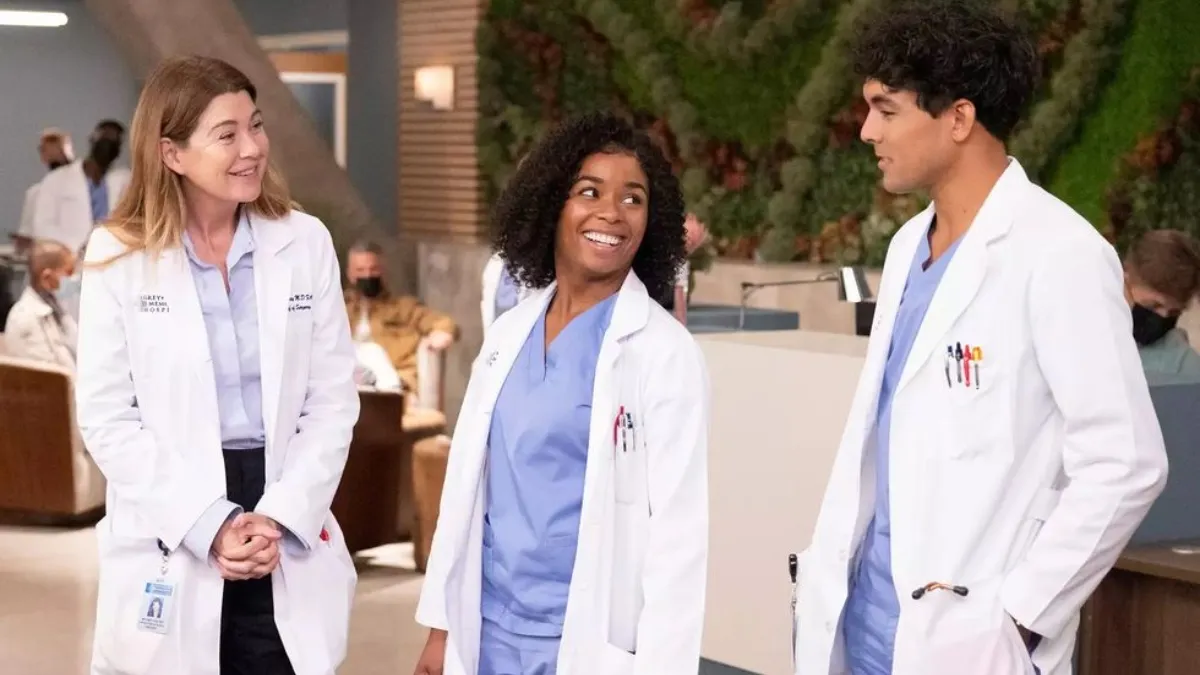 Meredith, Simone and Lucas on Grey's Anatomy