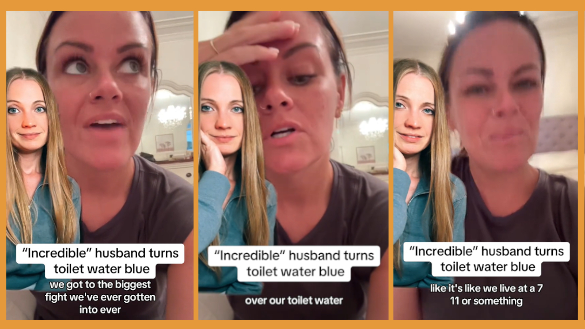 TikTok toilet water woman