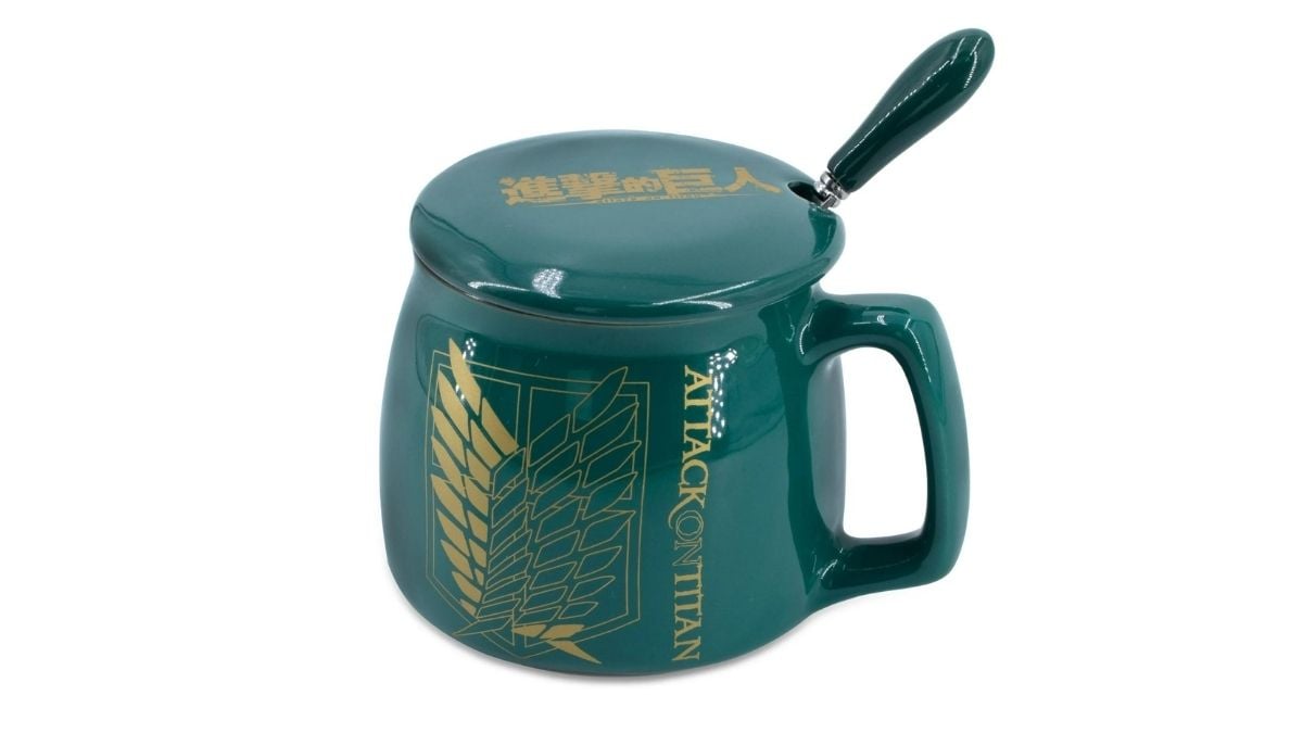 Attack on Titan green mug from Walmart