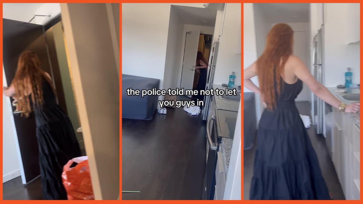'I would've walked out so fast': Strangers walk into woman's apartment while she's changing, but people think there's more to the story