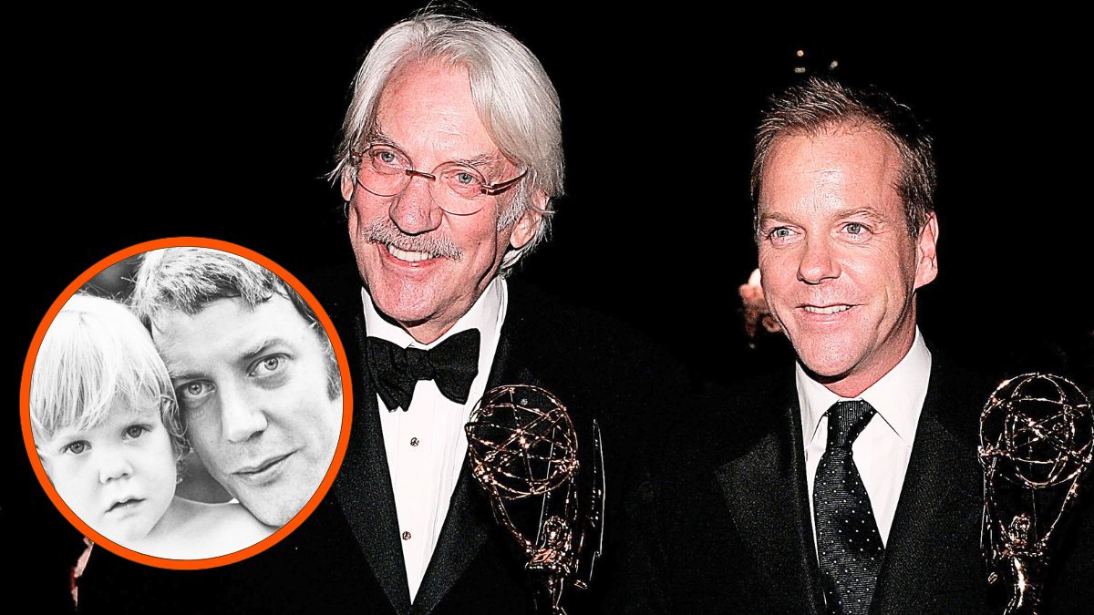 Actors Donald Sutherland (L) and Kiefer Sutherland attend the Governor's Ball after the 58th Annual Primetime Emmy Awards at the Shrine Auditorium on August 27, 2006 in Los Angeles, California.